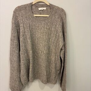 LOFT  wide sleeve cable sweater